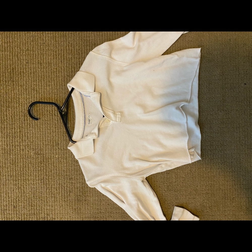 White long sleeve crop
